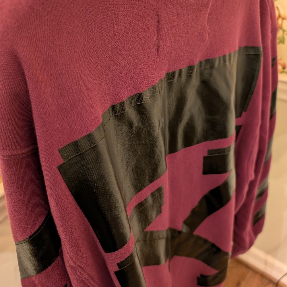 OFF-WHITE X Champion Pullover Hoodie In 2910 Violet Size Large Unisex - Picture 8 of 10